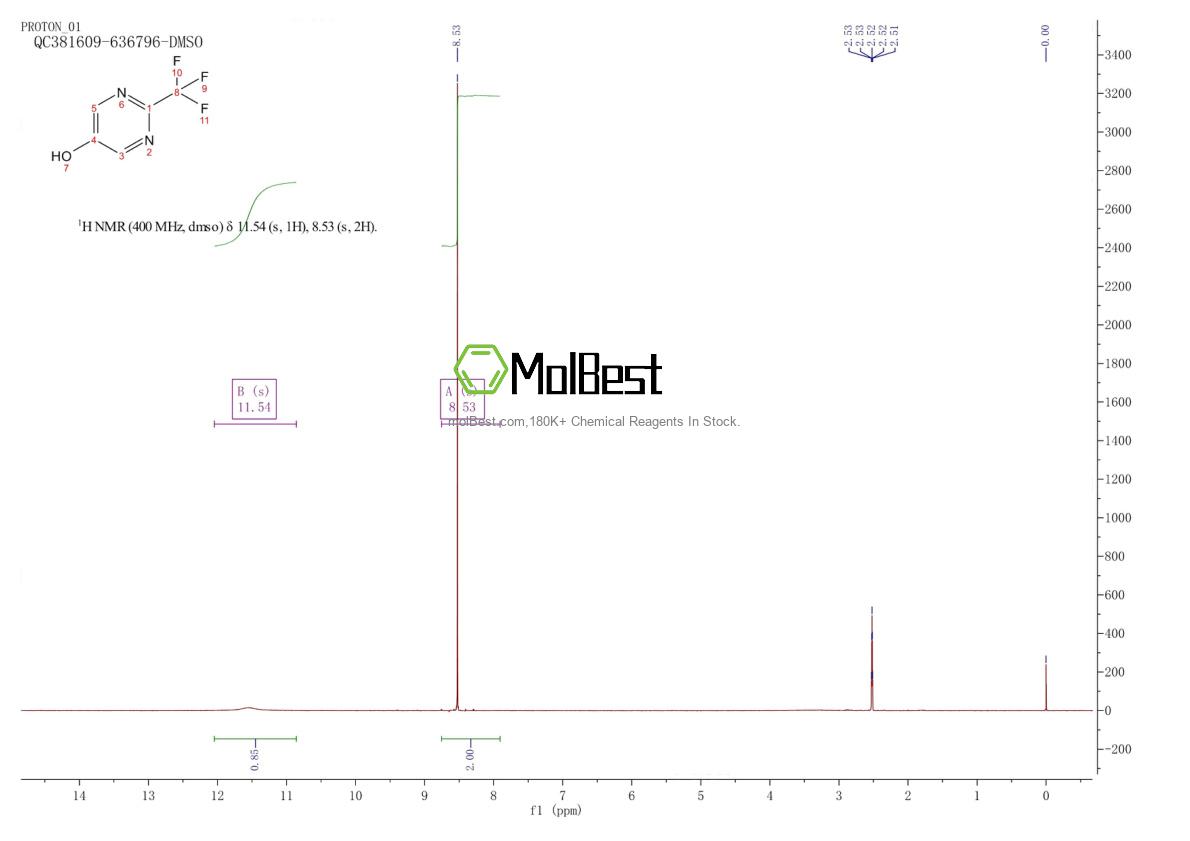 Physical sample testing spectrum (NMR) of 100991-09-1