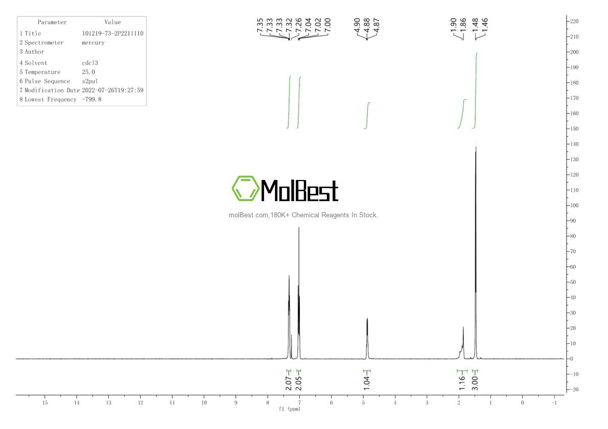 Physical sample testing spectrum (NMR) of 101219-73-2