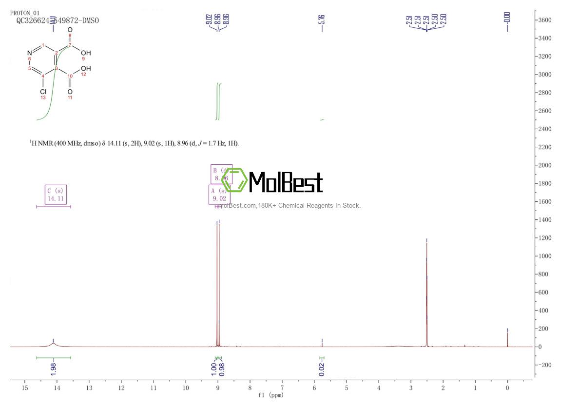 Physical sample testing spectrum (NMR) of 101420-62-6