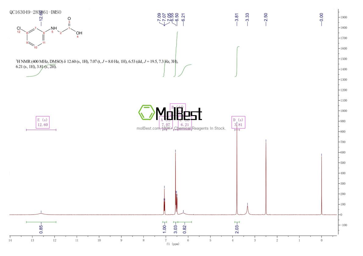 Physical sample testing spectrum (NMR) of 10242-05-4