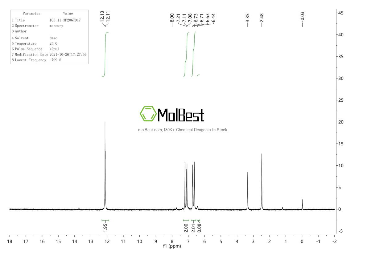 Physical sample testing spectrum (NMR) of 105-11-3