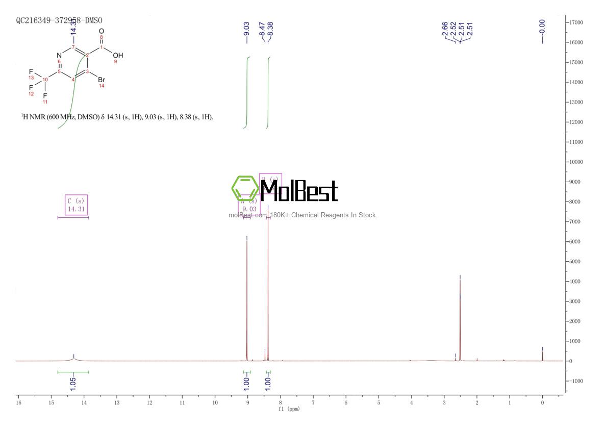 Physical sample testing spectrum (NMR) of 1060810-71-0