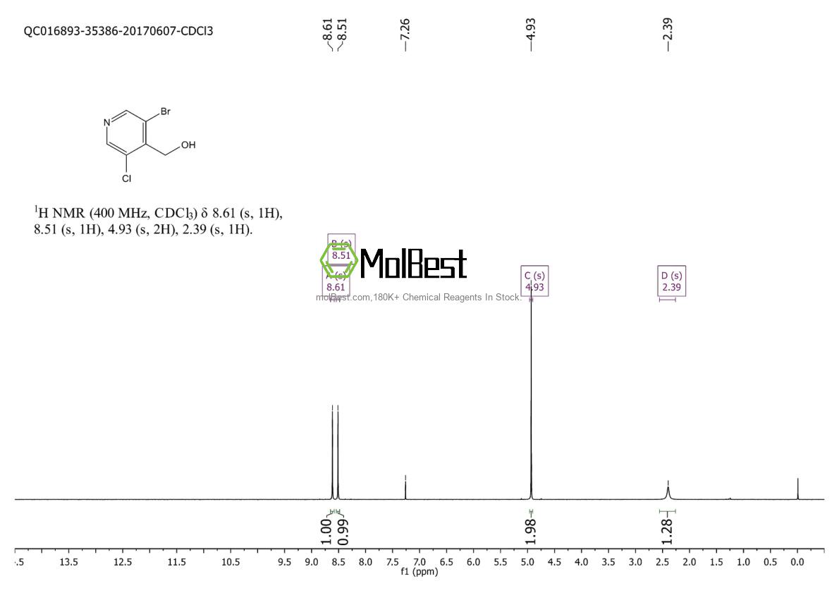 Espectro de teste de amostra física (NMR) de 1064677-18-4