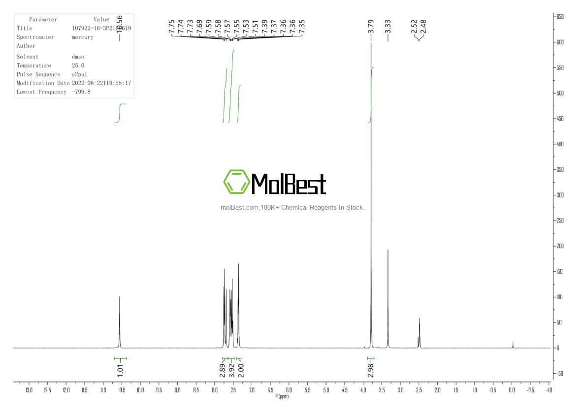Physical sample testing spectrum (NMR) of 107922-46-3