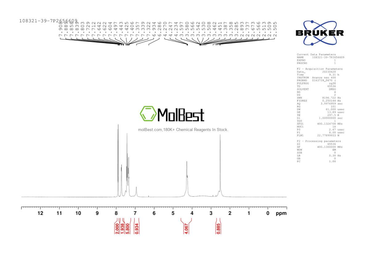 Physical sample testing spectrum (NMR) of 108321-39-7