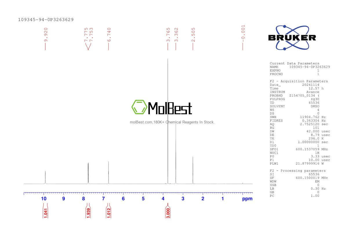 Physical sample testing spectrum (NMR) of 109345-94-0