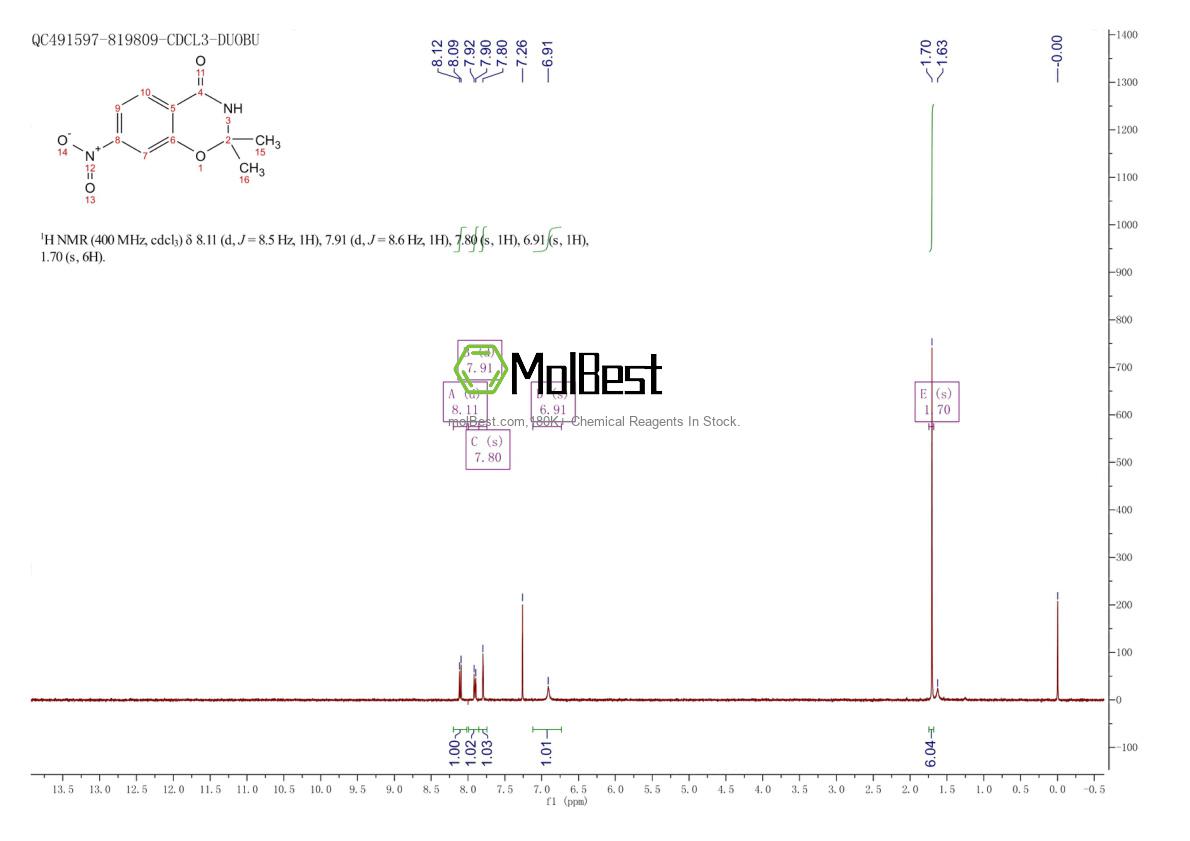 1110662-18-4 fiziksel numune test spektrumu (NMR)