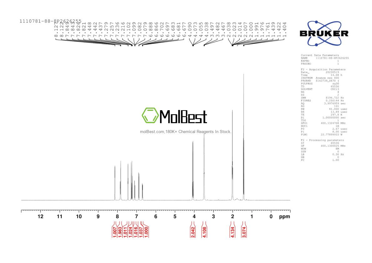 1110781-88-8 fiziksel numune test spektrumu (NMR)