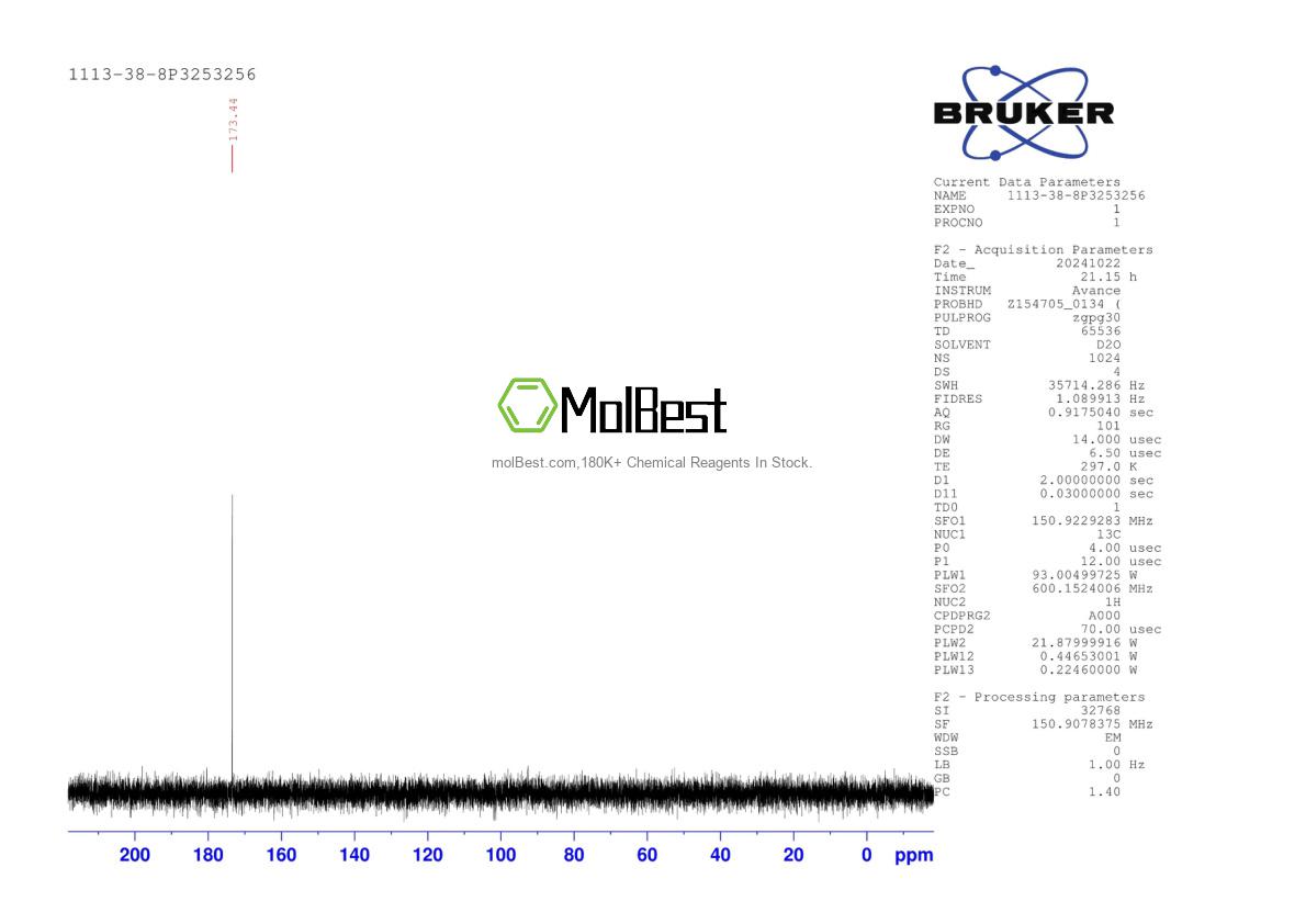 Physical sample testing spectrum (NMR) of 1113-38-8