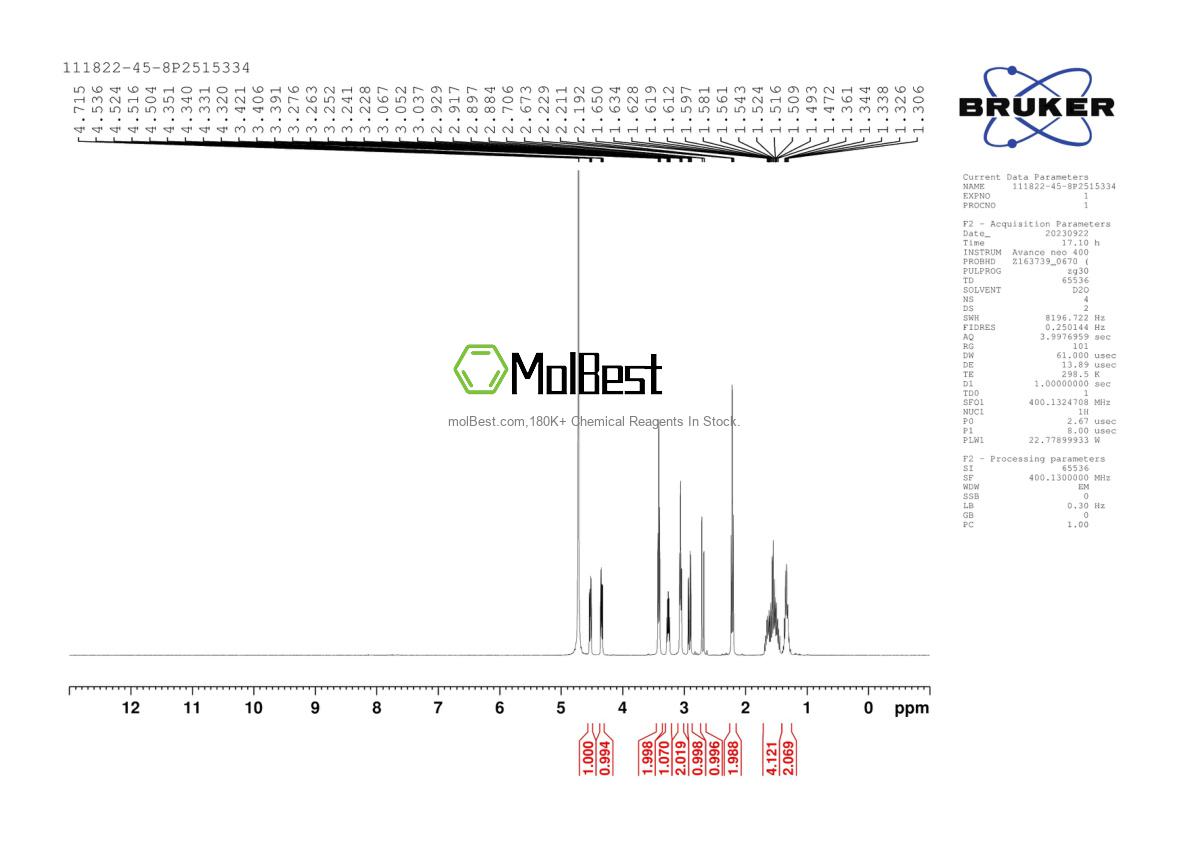 111822-45-8 fiziksel numune test spektrumu (NMR)