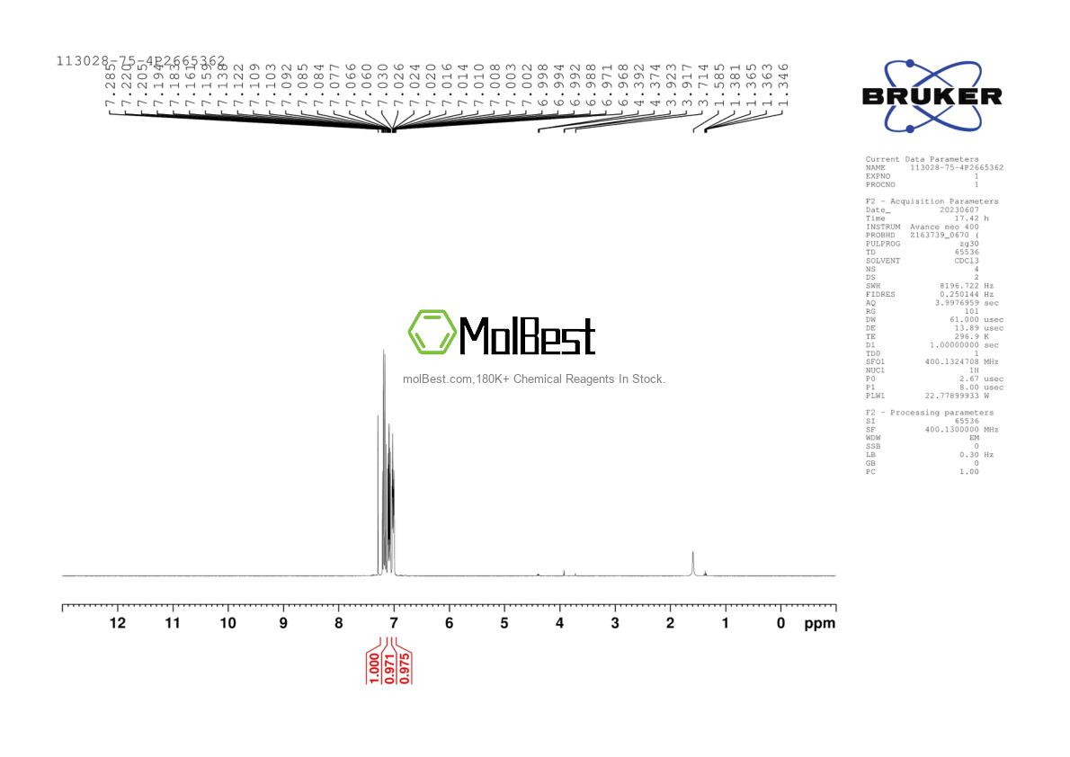 Spektrum pengujian sampel fisik (NMR) 113028-75-4