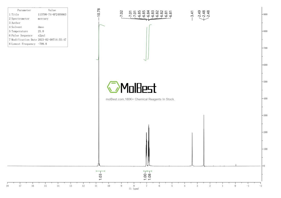 Physical sample testing spectrum (NMR) of 113798-74-6