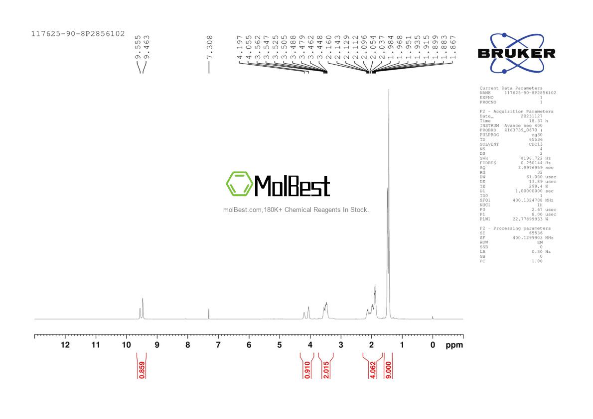 117625-90-8 fiziksel numune test spektrumu (NMR)