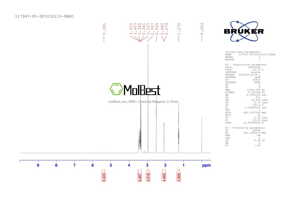 Physical sample testing spectrum (NMR) of 117947-85-0