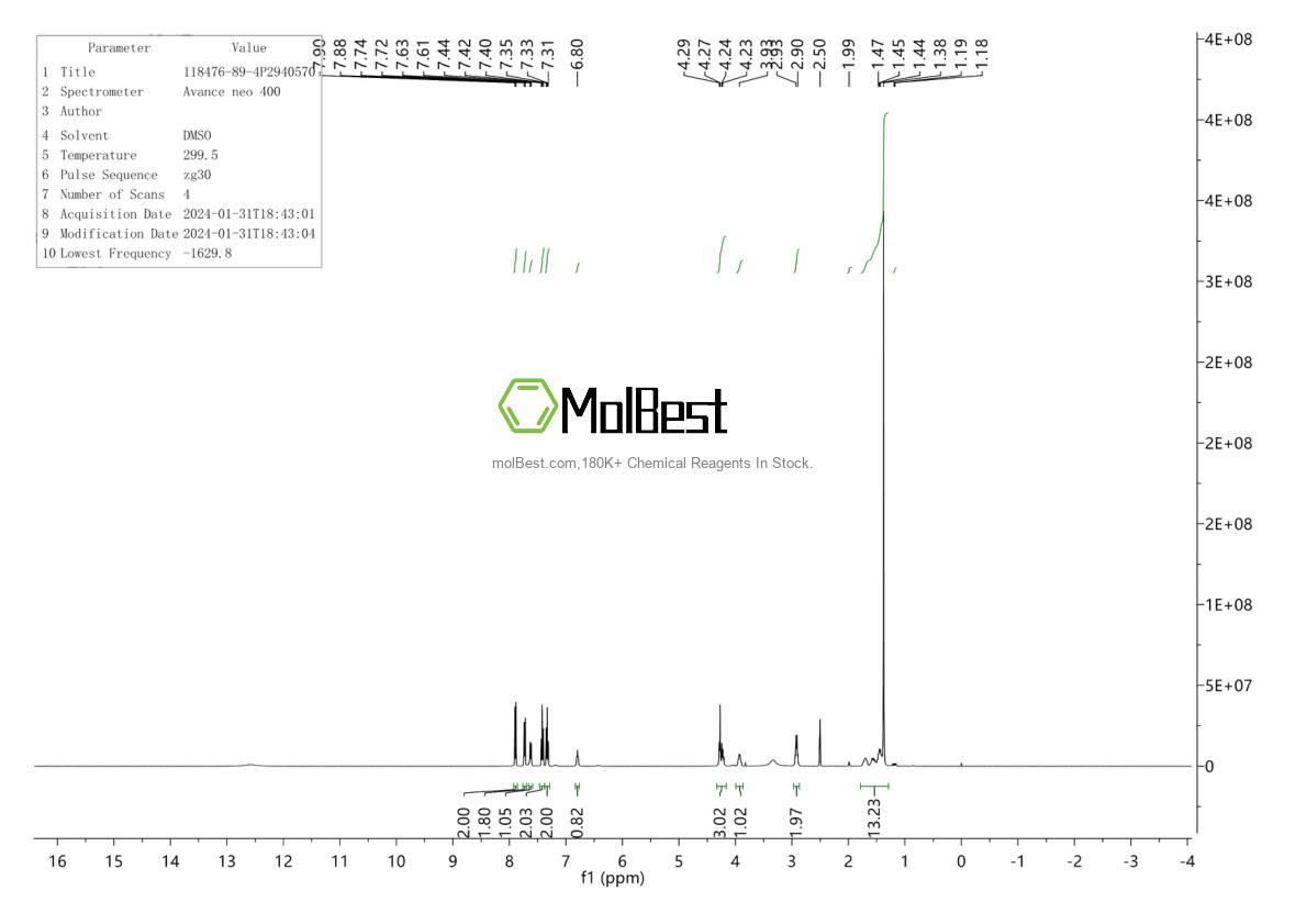 Physical sample testing spectrum (NMR) of 118476-89-4