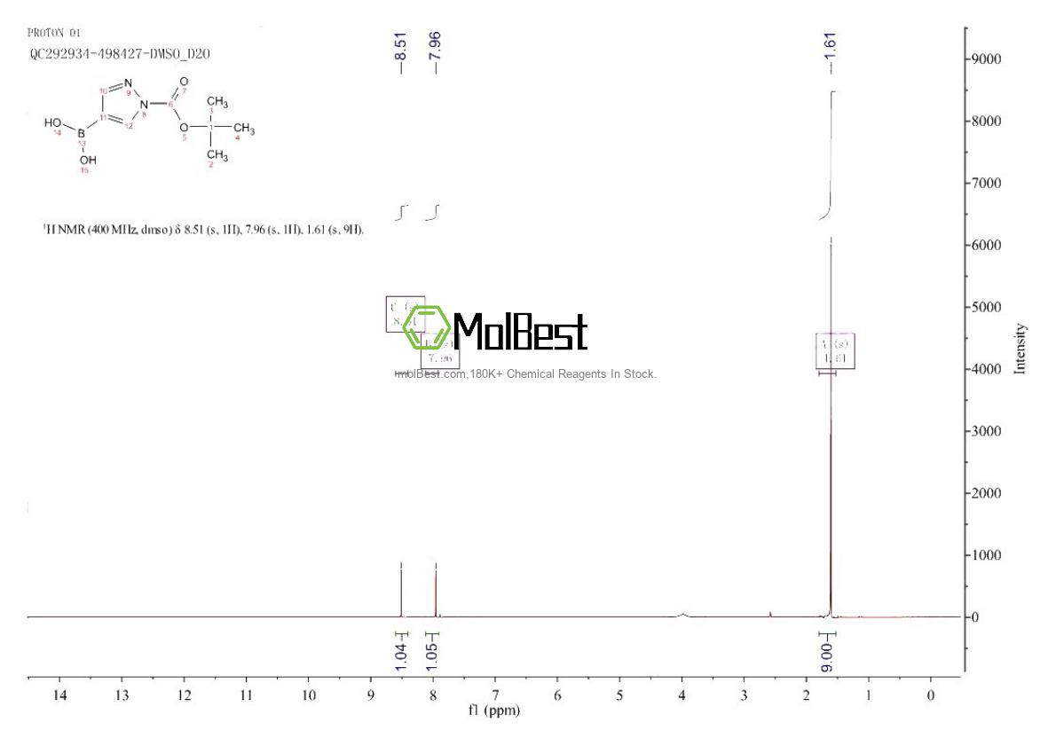 Physical sample testing spectrum (NMR) of 1188405-87-9