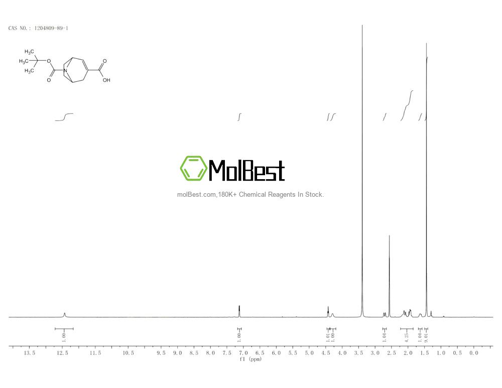 Physical sample testing spectrum (NMR) of 1204809-89-1