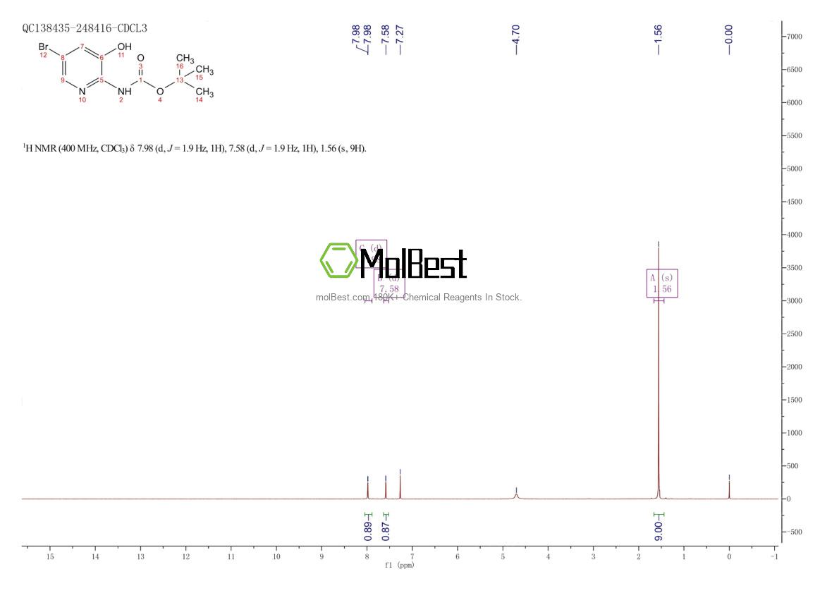 Physical sample testing spectrum (NMR) of 1207175-73-2
