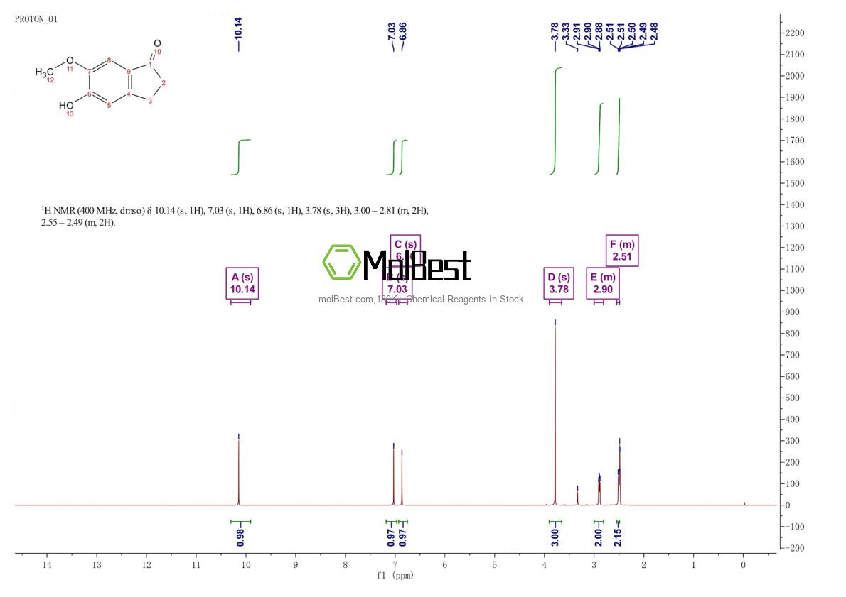 Spektrum pengujian sampel fisik (NMR) 127399-78-4