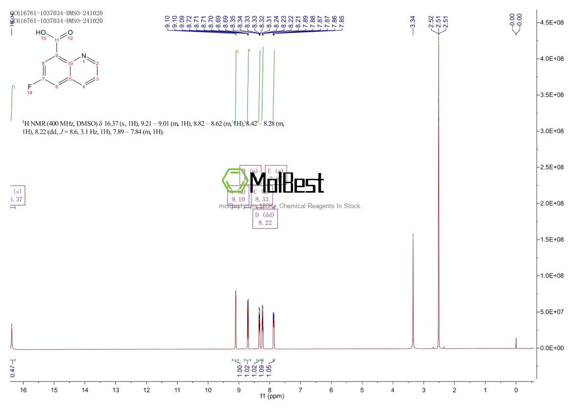 Physical sample testing spectrum (NMR) of 1306605-84-4