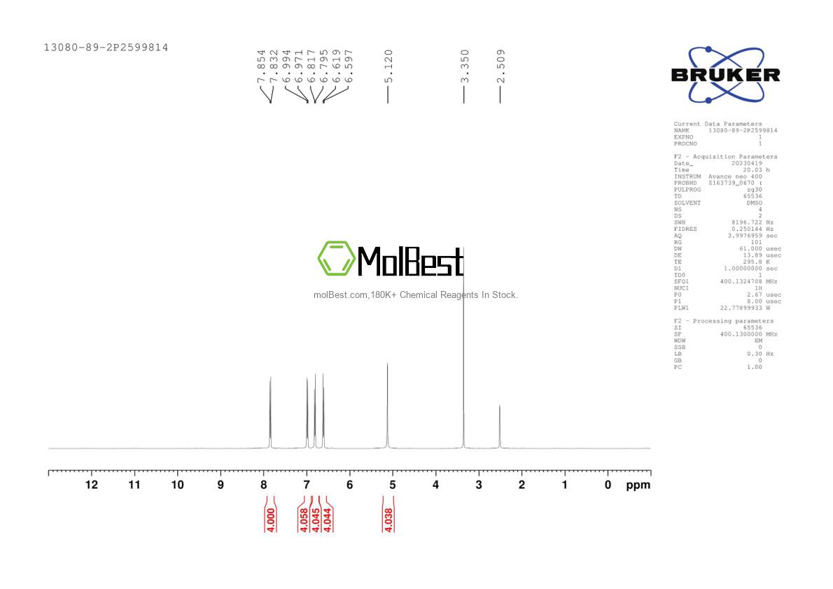 Physical sample testing spectrum (NMR) of 13080-89-2