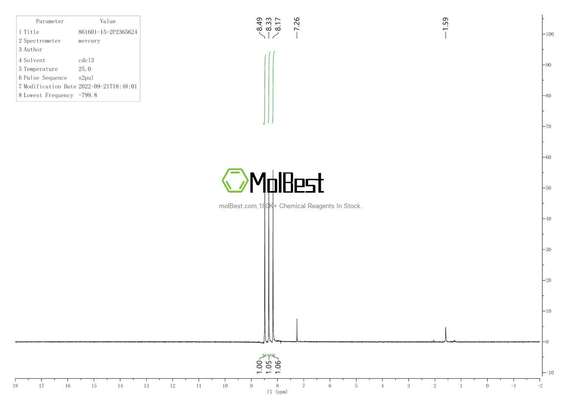 Physical sample testing spectrum (NMR) of 13156-95-1