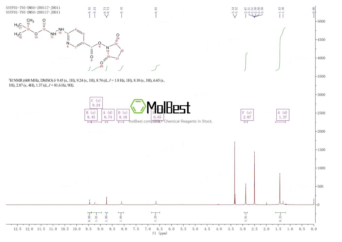 Physical sample testing spectrum (NMR) of 133081-26-2