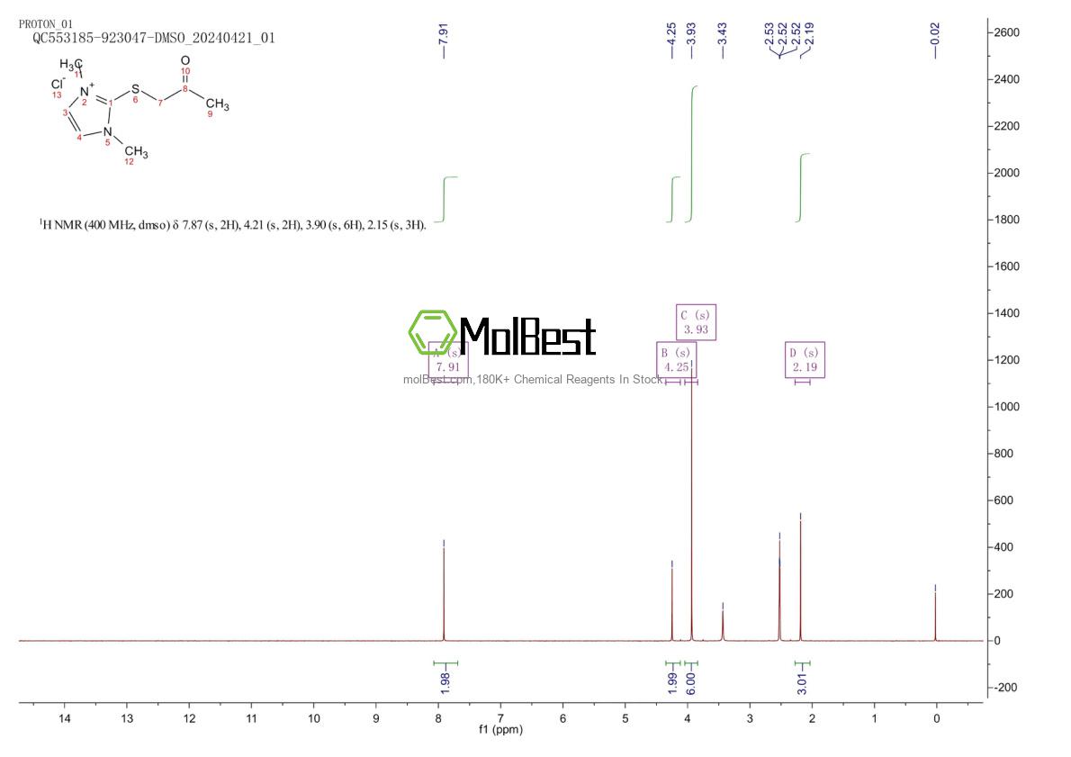 Espectro de teste de amostra física (NMR) de 135273-74-4