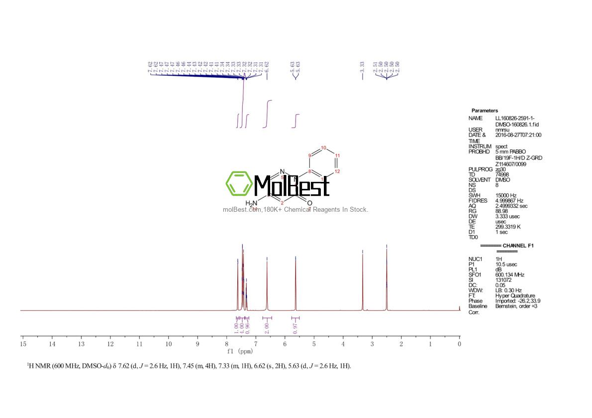 Physical sample testing spectrum (NMR) of 13589-77-0