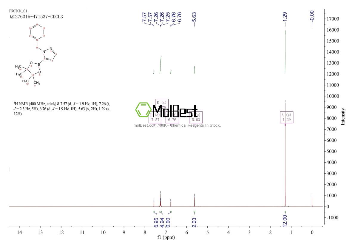 Physical sample testing spectrum (NMR) of 1362243-50-2