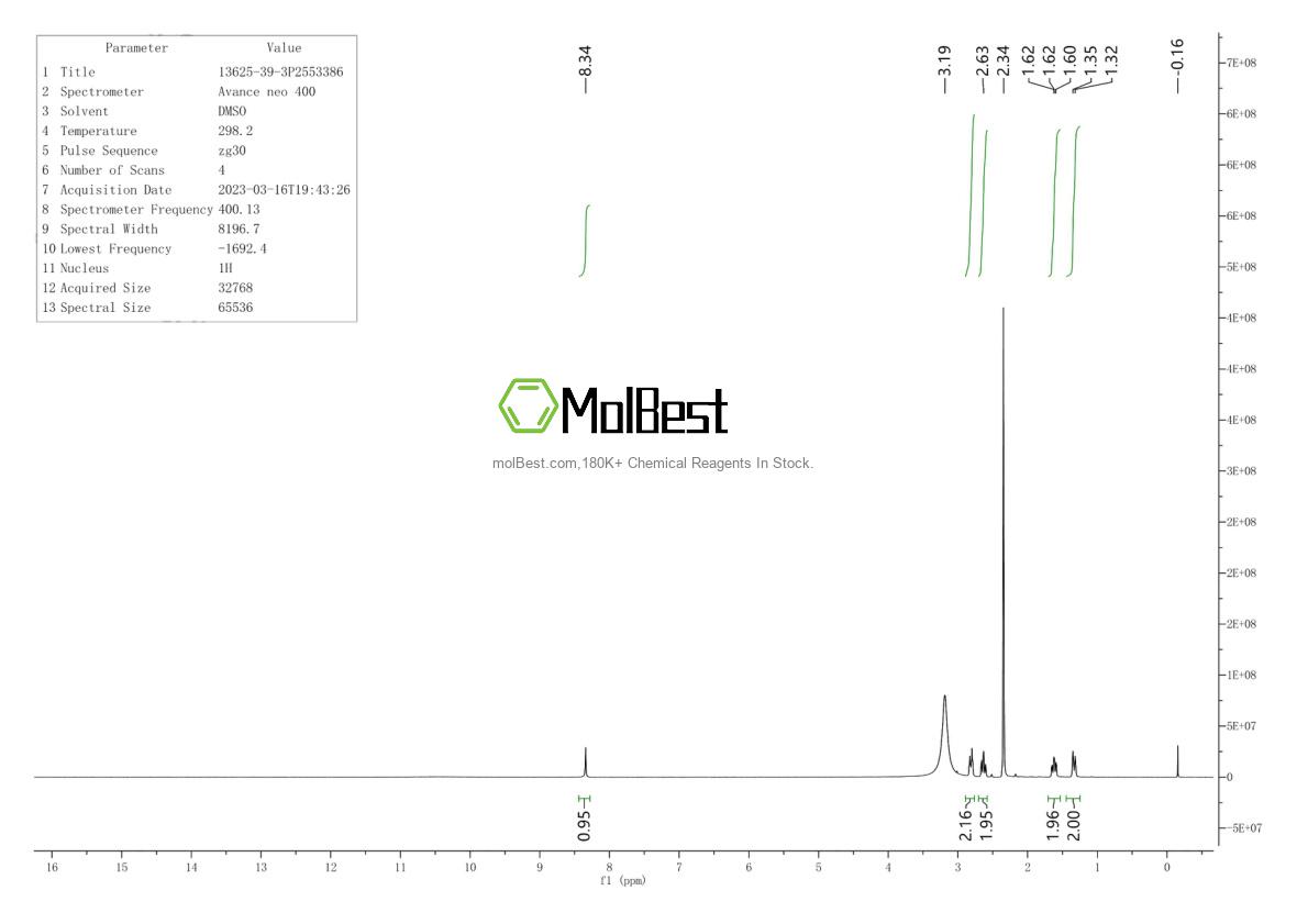 Spektrum pengujian sampel fisik (NMR) 13625-39-3