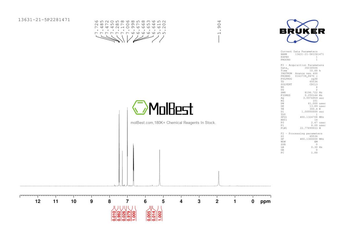 13631-21-5 fiziksel numune test spektrumu (NMR)