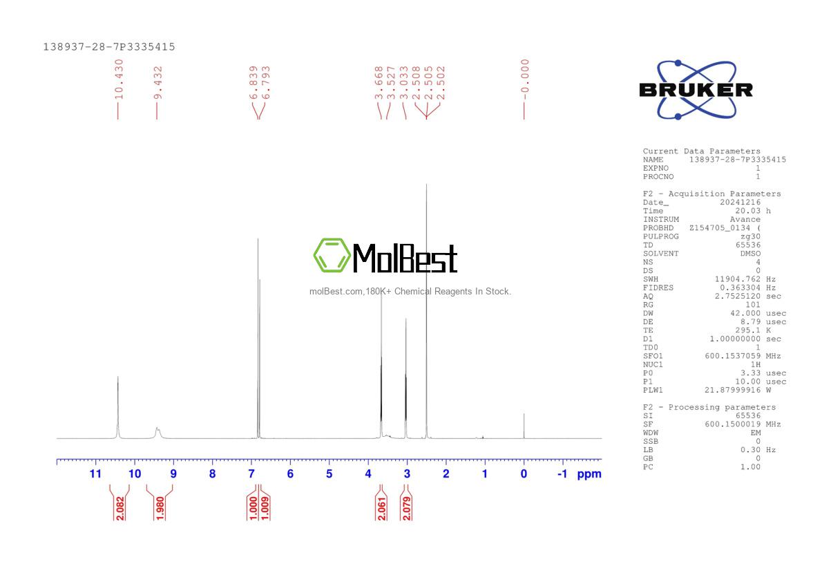 138937-28-7 fiziksel numune test spektrumu (NMR)