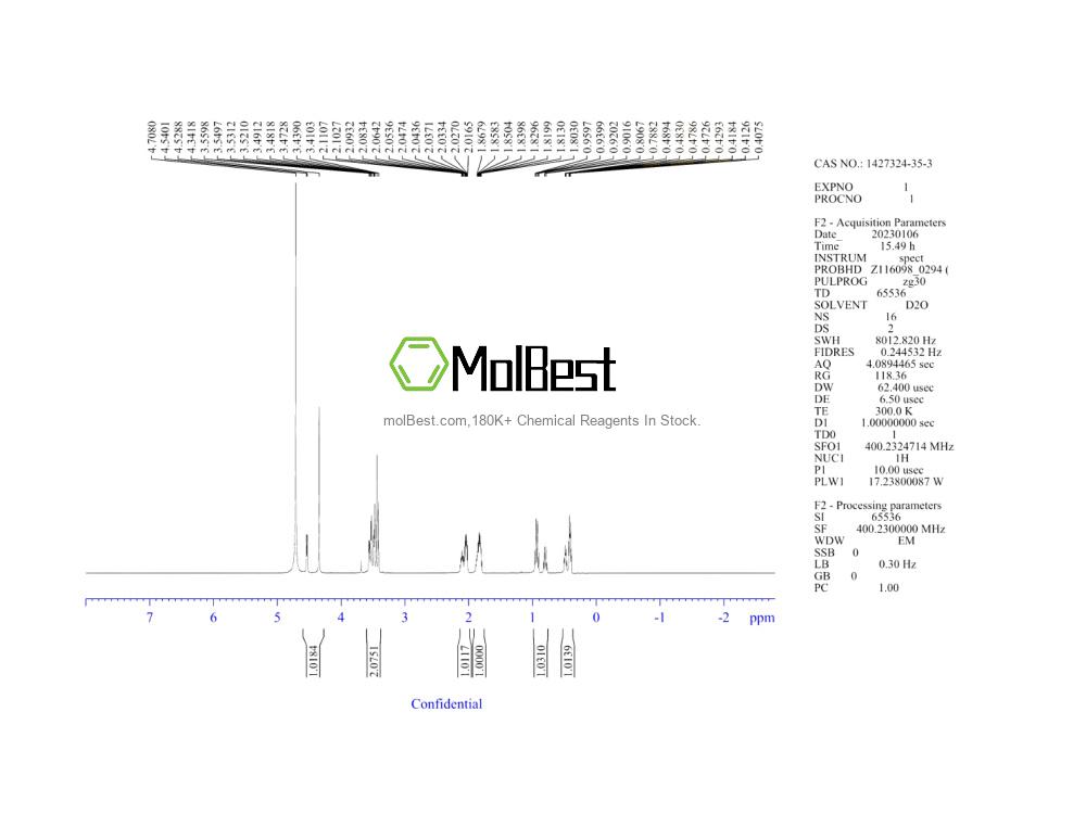 1427324-35-3 fiziksel numune test spektrumu (NMR)
