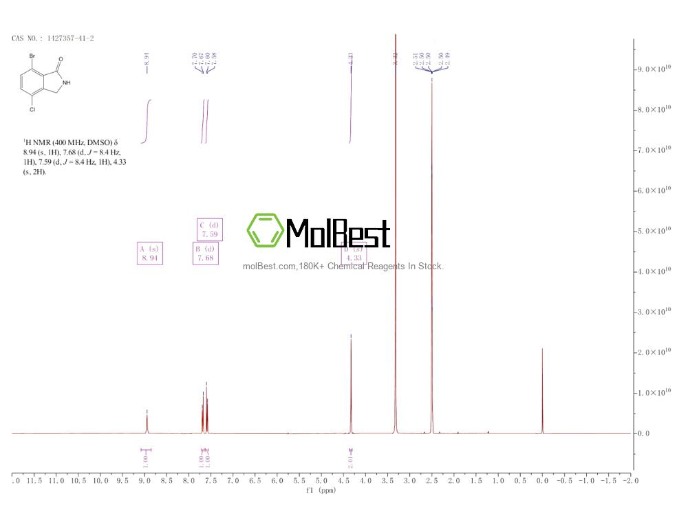1427357-41-2 fiziksel numune test spektrumu (NMR)