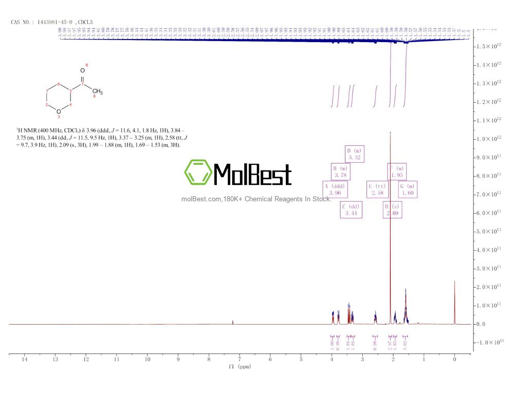 1443981-45-0 fiziksel numune test spektrumu (NMR)