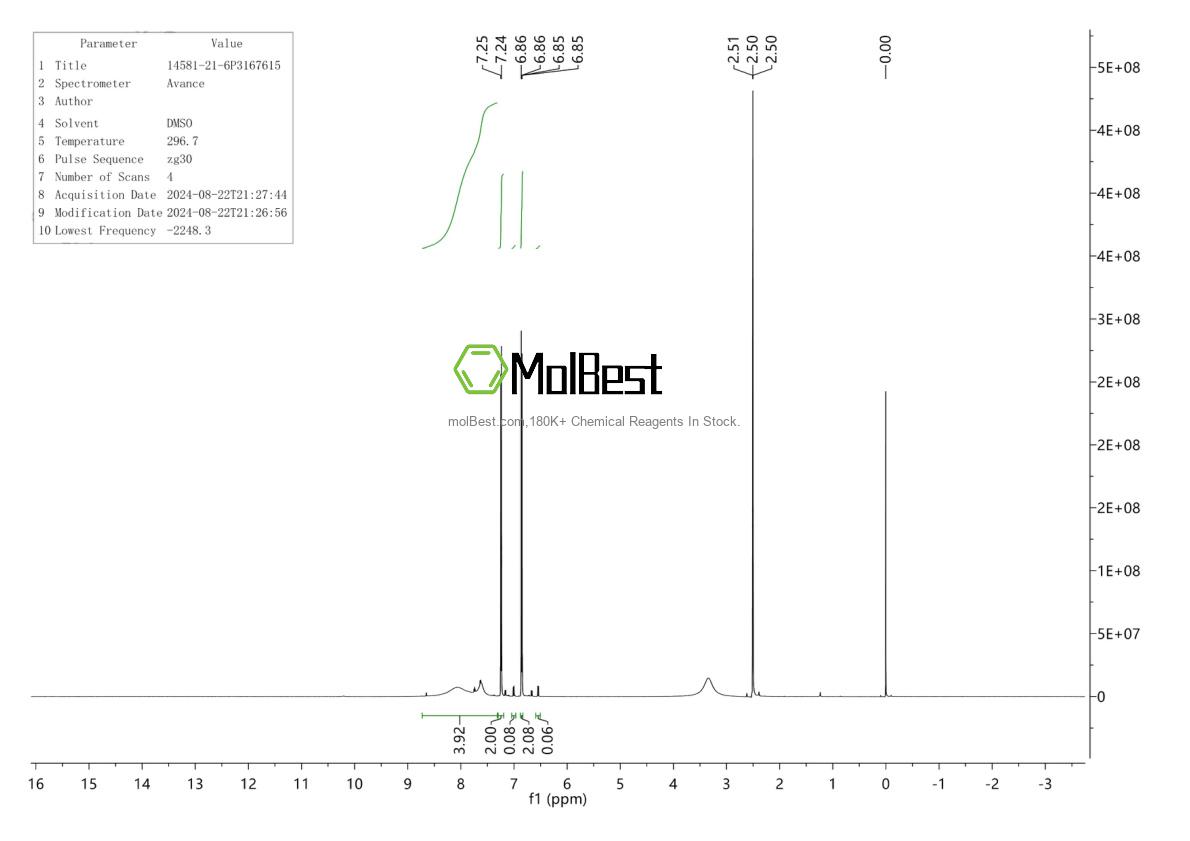 14581-21-6 fiziksel numune test spektrumu (NMR)
