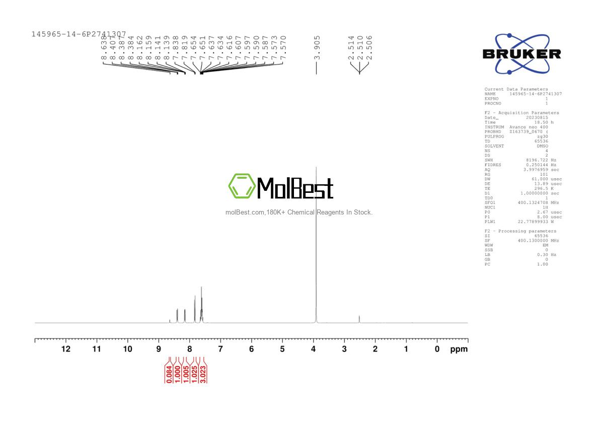 145965-14-6 fiziksel numune test spektrumu (NMR)