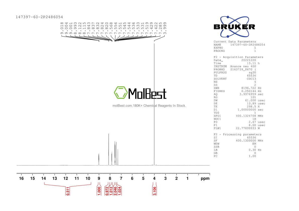 147397-60-2 fiziksel numune test spektrumu (NMR)