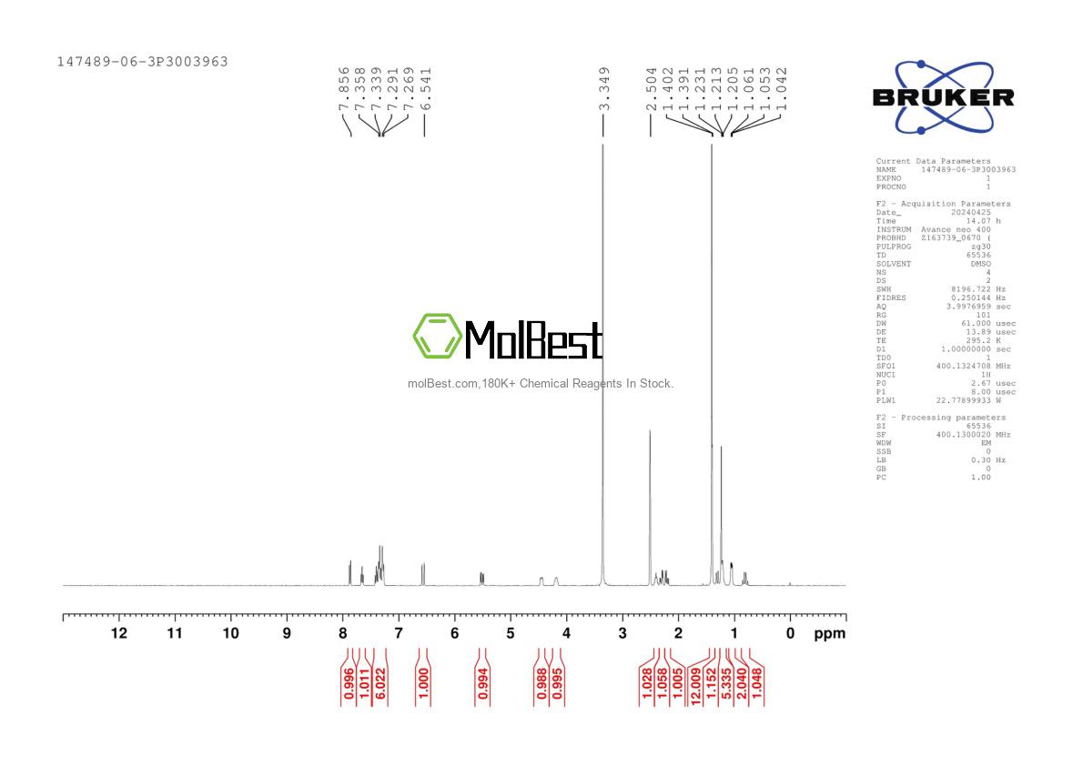 147489-06-3 fiziksel numune test spektrumu (NMR)