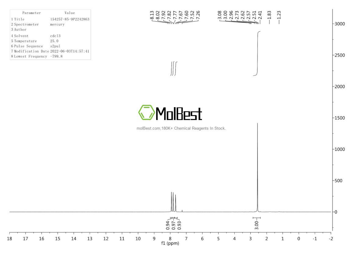 154257-85-9 fiziksel numune test spektrumu (NMR)