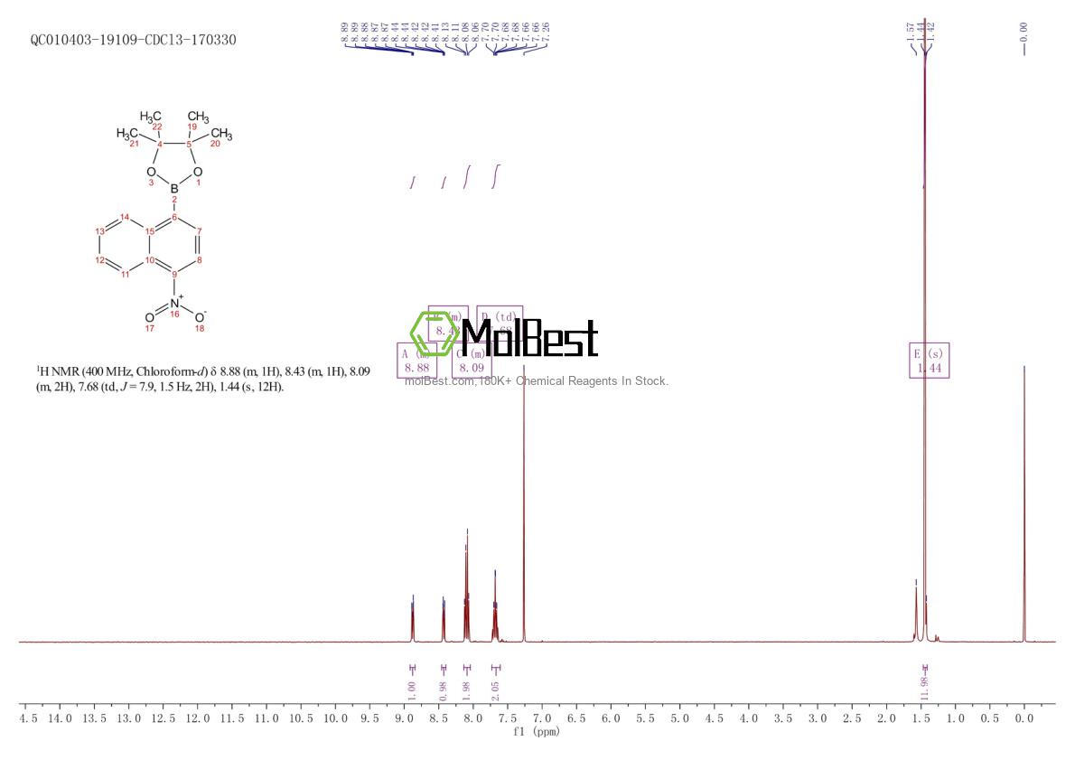 Phổ kiểm tra mẫu thực (NMR) của 1565857-69-3