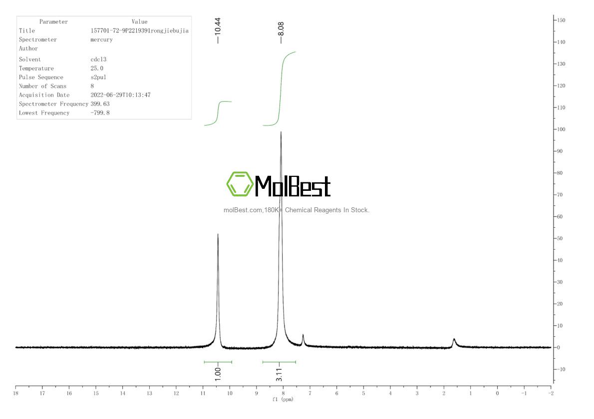 Phổ kiểm tra mẫu thực (NMR) của 157701-72-9