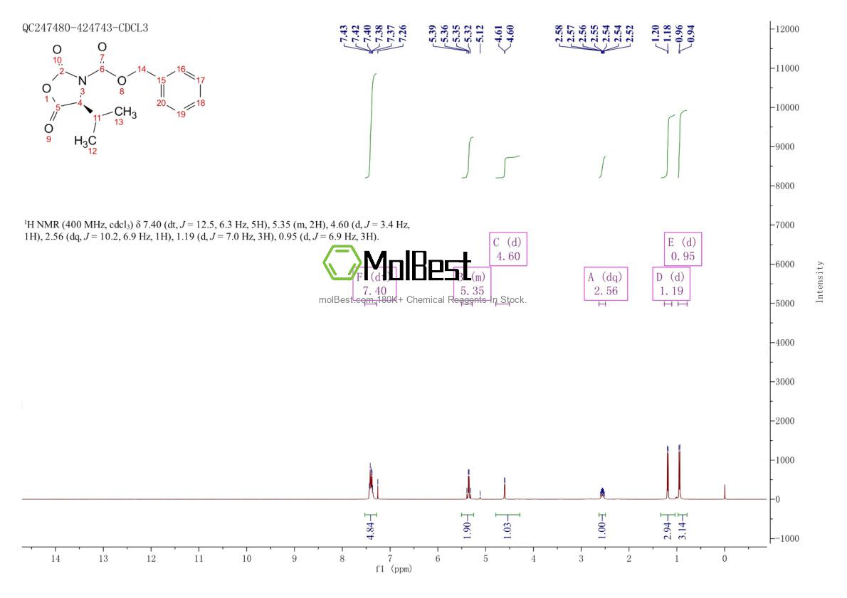 Physical sample testing spectrum (NMR) of 158257-41-1