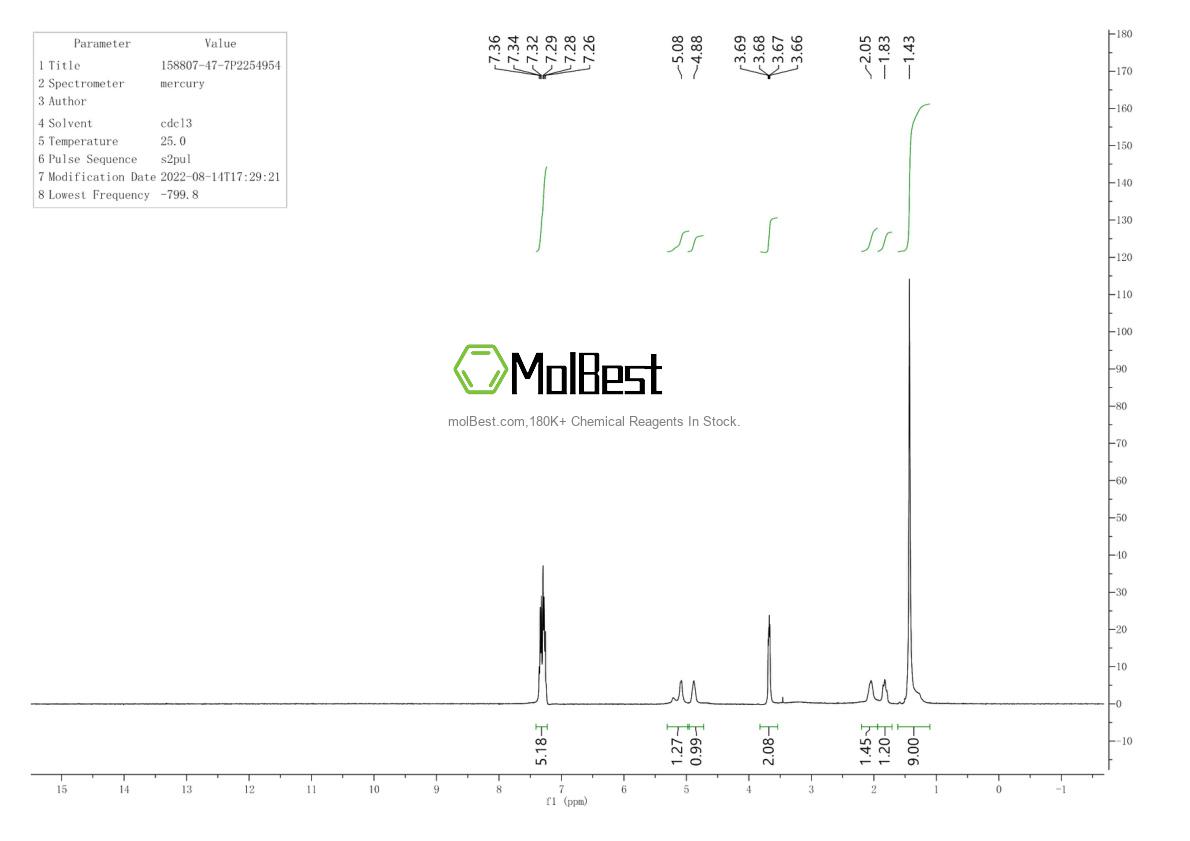 Physical sample testing spectrum (NMR) of 158807-47-7