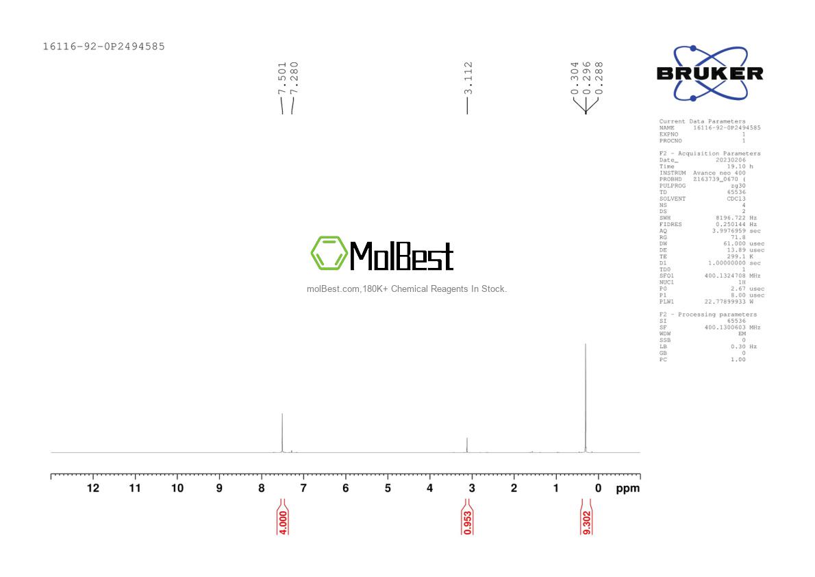 Physical sample testing spectrum (NMR) of 16116-92-0
