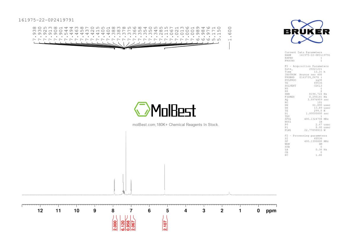 Physical sample testing spectrum (NMR) of 161975-22-0