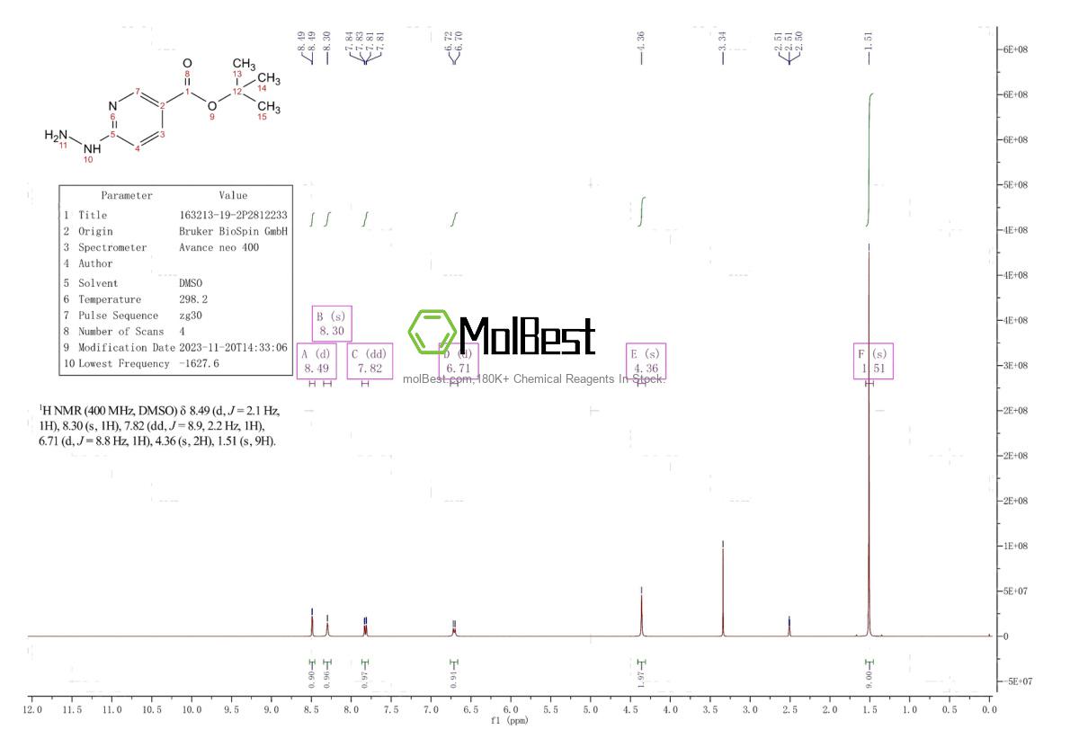 Physical sample testing spectrum (NMR) of 163213-19-2