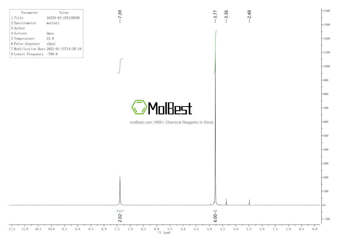 Physical sample testing spectrum (NMR) of 16370-63-1