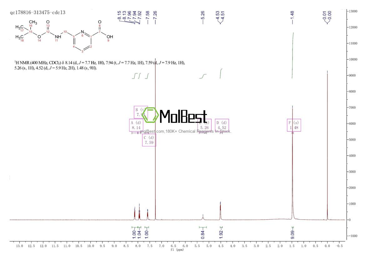 Physical sample testing spectrum (NMR) of 171670-07-8